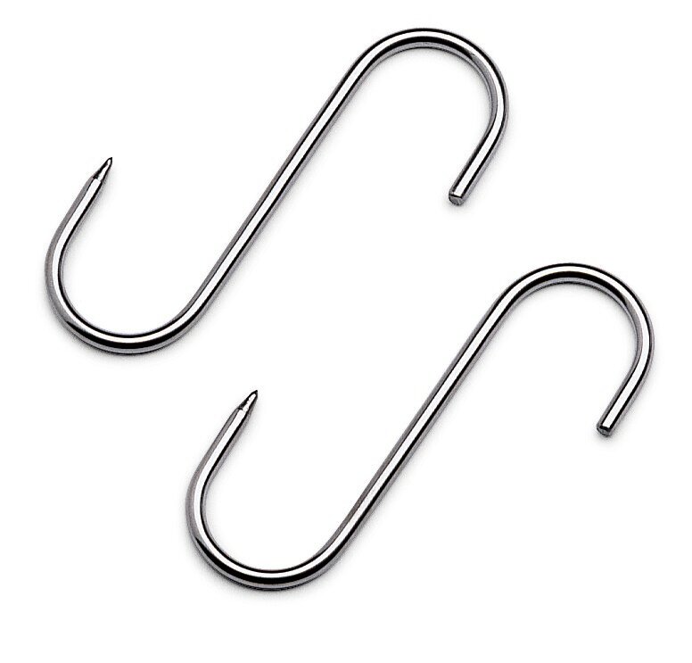 Meat Hook S-Form 180x8mm stainless 5 Pieces : DICK